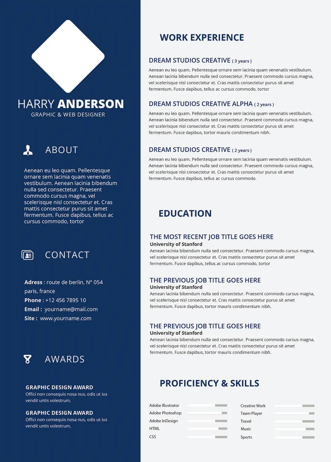 Architect CV-sjablonen