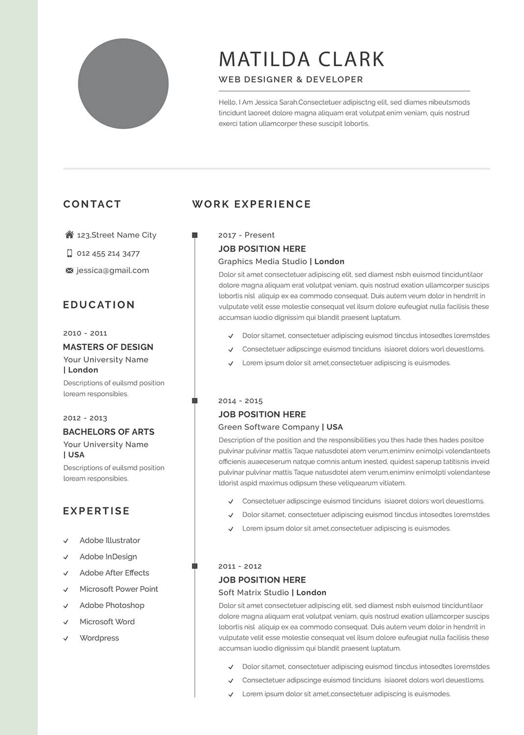 Production Resume Templates On The Way To A Great Job